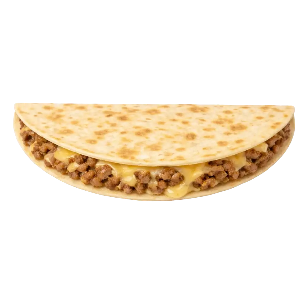 Cookout Cheeseburger Quesadilla