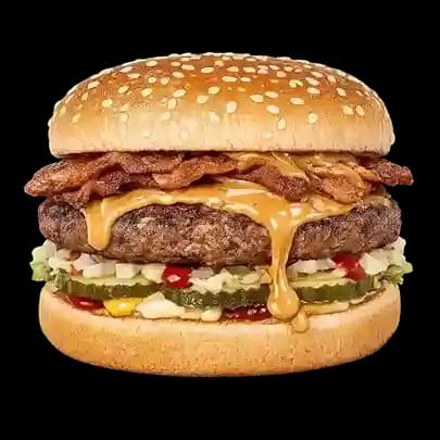 Cookout's Peanut Butter Bacon Burger